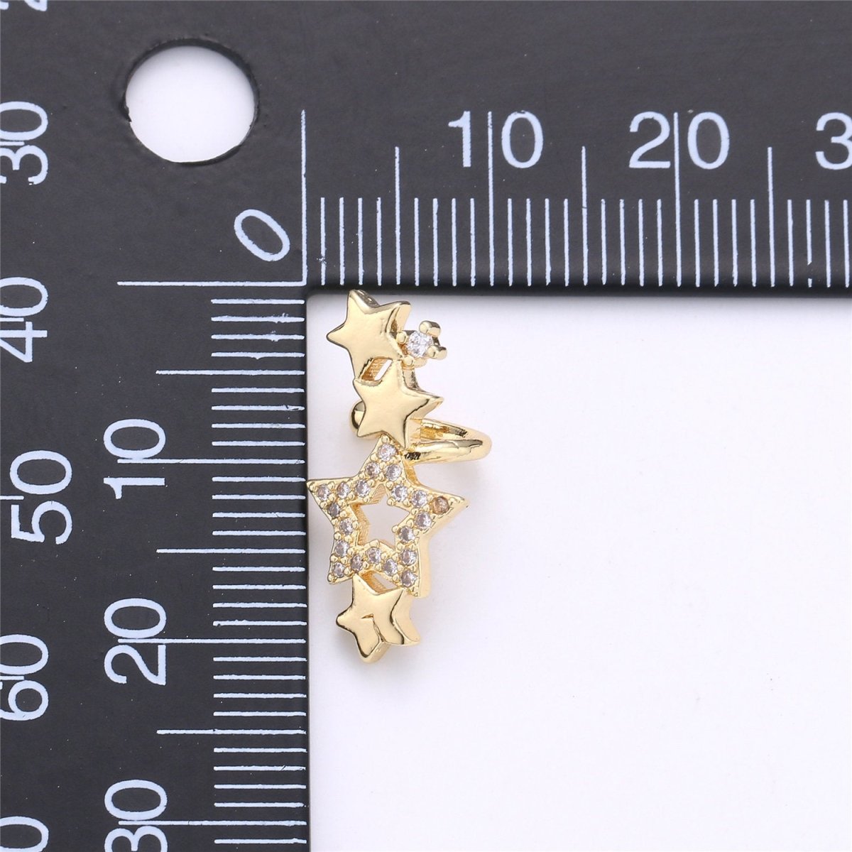 Star Ear Cuff No Piercing • Gold Filled ear cuff • conch cuff • fake helix piercing • Star earring crawler • cartilage cuff K-155