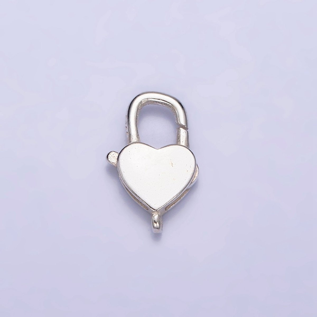 OS Sterling Silver S925 13mm Heart Lobster Claw Clasps Closure Jewelry Making Supply | SL-289