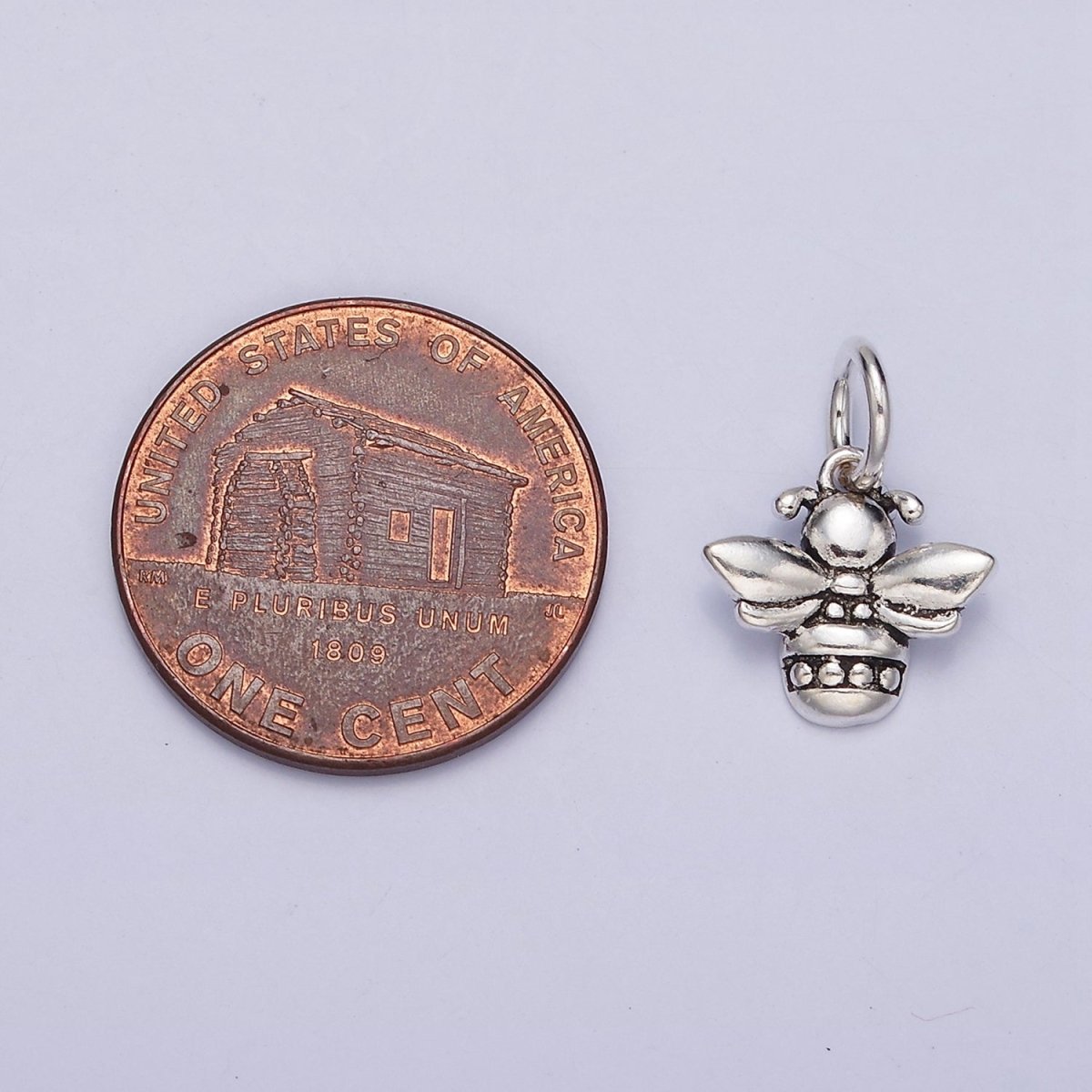 OS Sterling Silver S925 Queen Bumble Bee Dotted Charm | SL-272