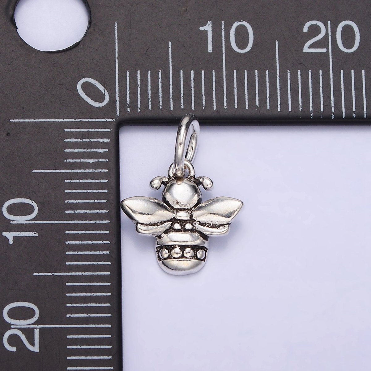 OS Sterling Silver S925 Queen Bumble Bee Dotted Charm | SL-272