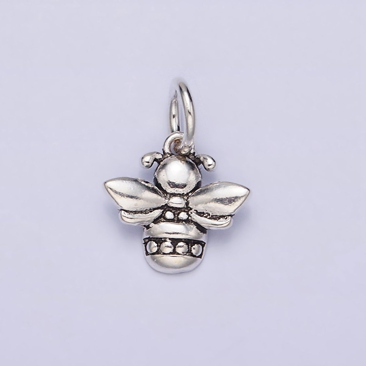 OS Sterling Silver S925 Queen Bumble Bee Dotted Charm | SL-272