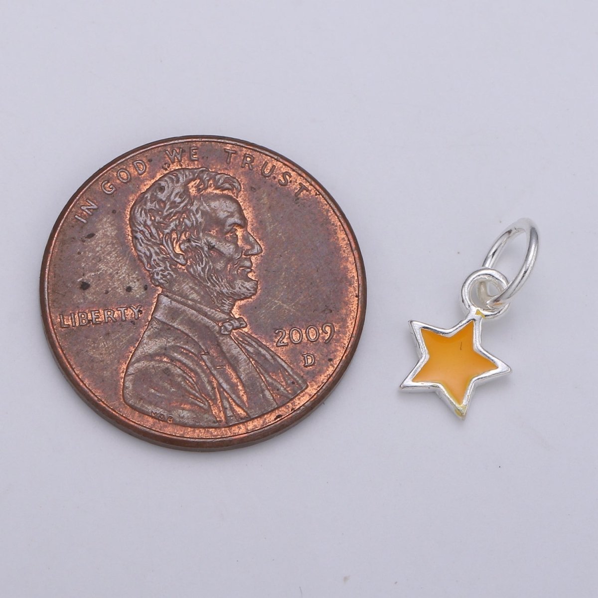 Sterling Silver Star charm 925 Silver Tiny Star Charm Silver Enamel Charm Pendant, Mini shooting star charm necklace bracelet earring supply SL-039