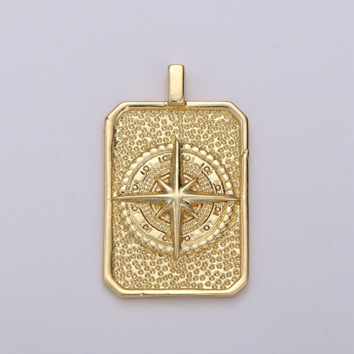 Tag Charm 14k Gold Filled coin pendant, Medallion charms,Compass charms, Vintage Military Tag Charm for Necklace Bracelet Earring I-675