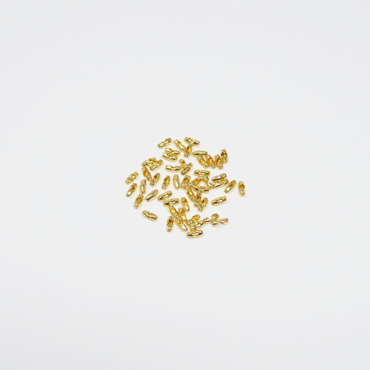 Tiny Gold Filled Clamp Beads Crimp Beads Tag Fastener For Jewelry Making Supplies DIY Necklace Bracelet  L-164