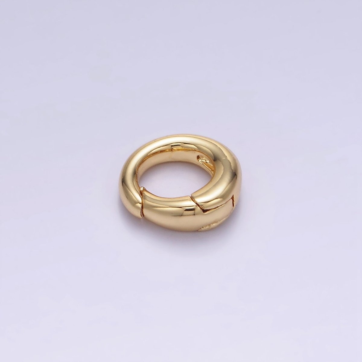 Tiny Oval Hinged Ring Push Gate Clasps 14k Gold Filled Spring Gate Clasp Charm Holder Z-727