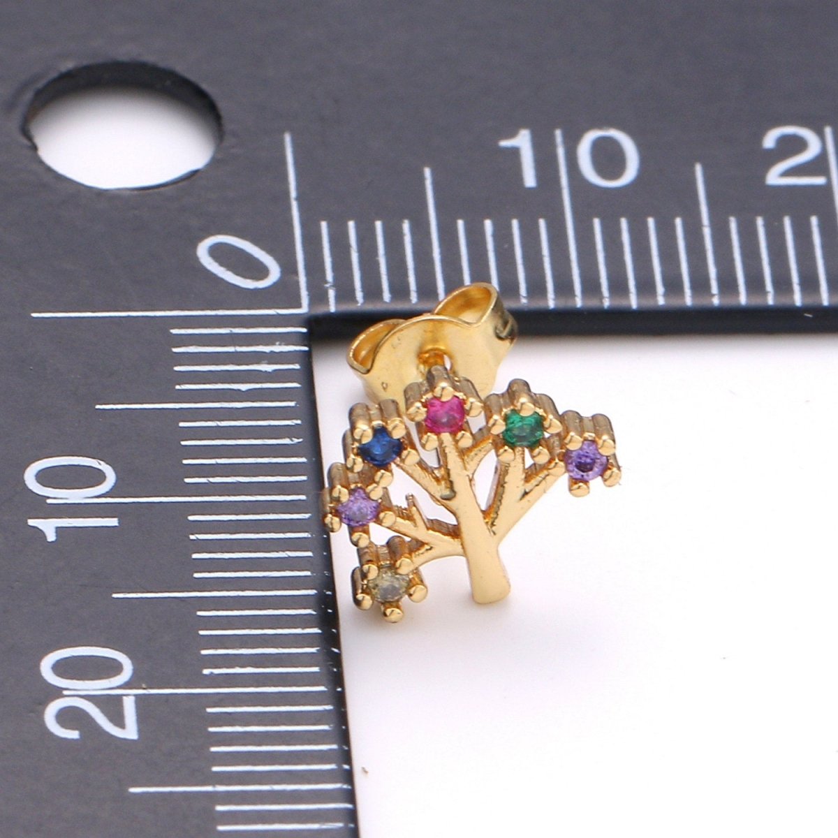 Tree Stud Earrings • Natural Life Earrings • Boho Jewelry • Dainty Gold Tree of Life Earrings • Stud Earrings • Gift for Her • Cute Earrings Q-261