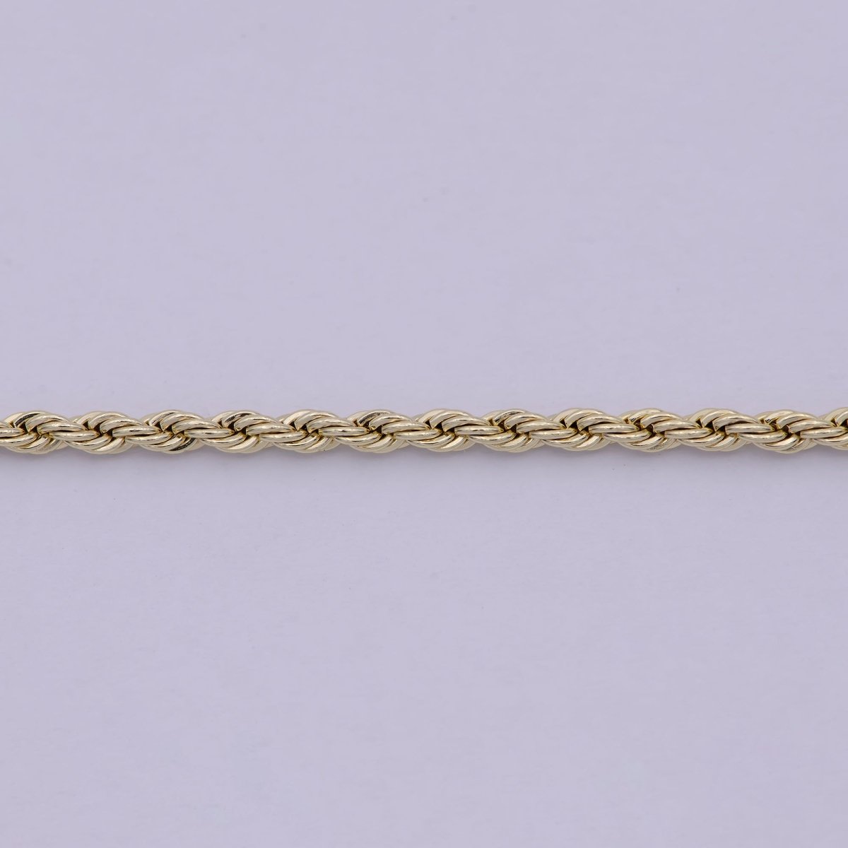 Twisted Rope Chain Necklace - 14K Gold Filled Necklace Chain - 20 Inches Rope Necklace w/ Lobster Clasps | WA-526 Clearance Pricing