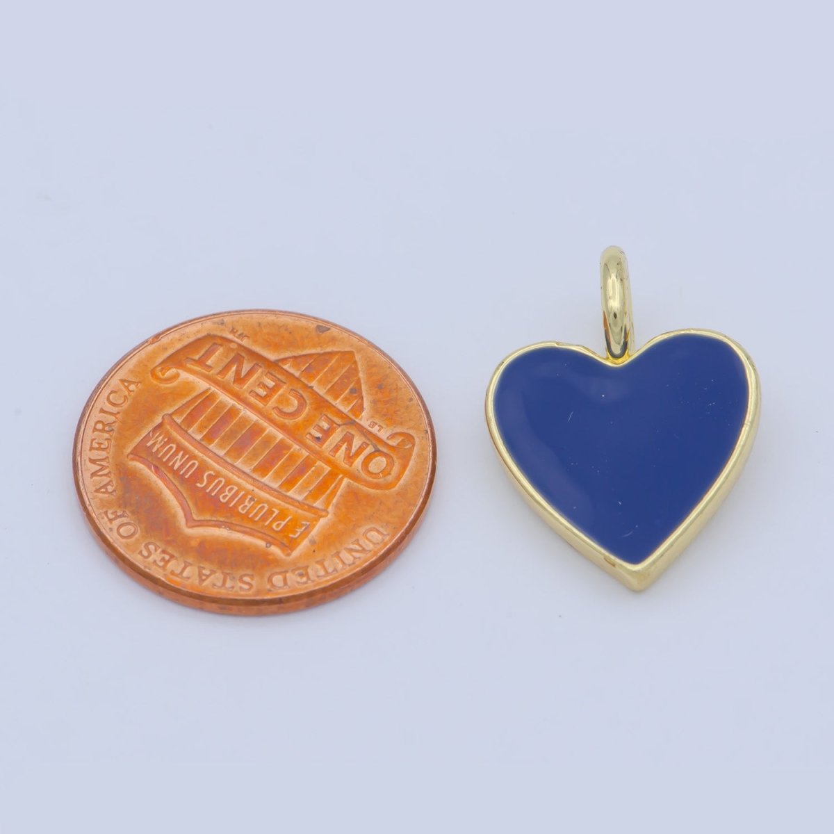 Various Color Enamel Heart Shape Gold Filled Pendants - J-888~J-895