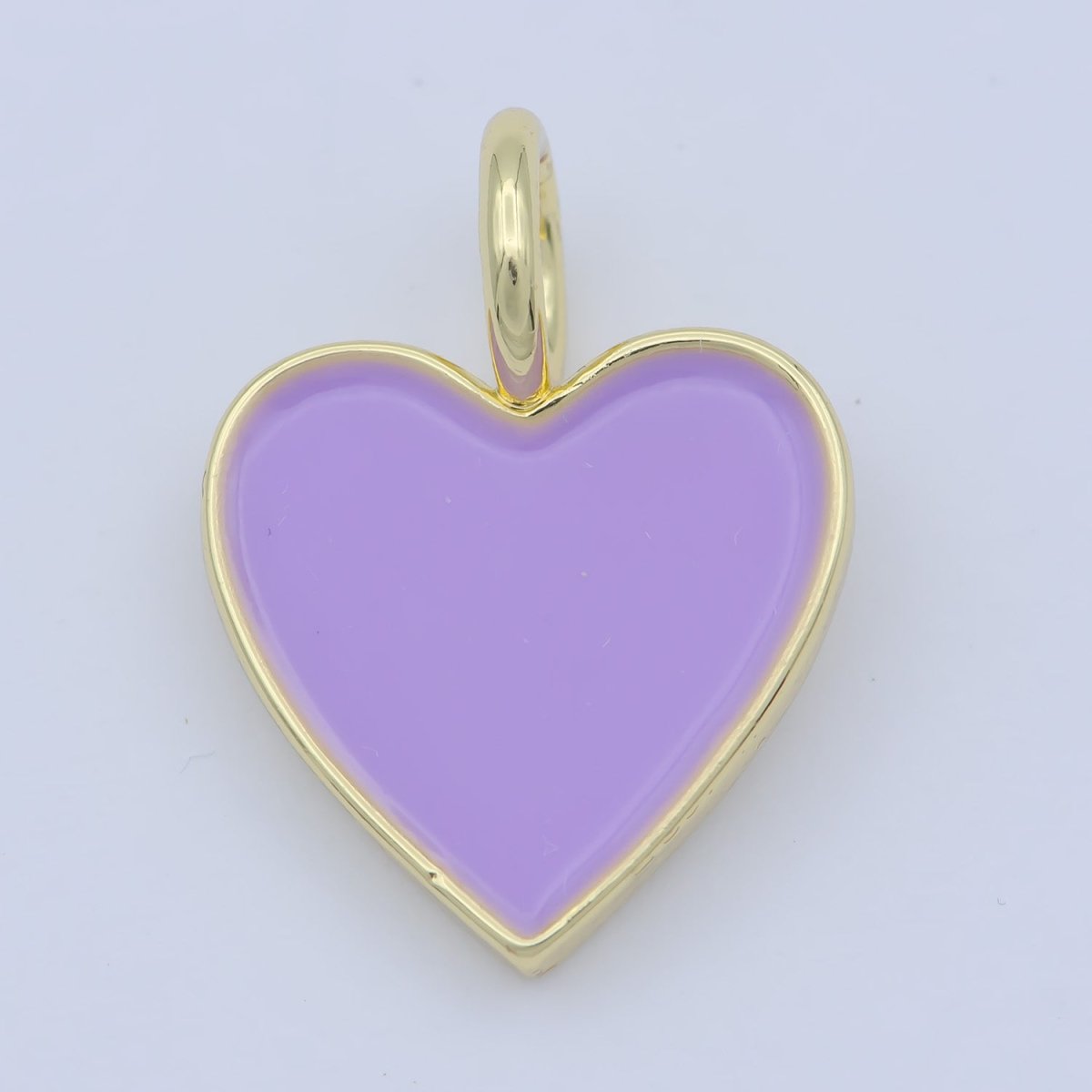Various Color Enamel Heart Shape Gold Filled Pendants - J-888~J-895
