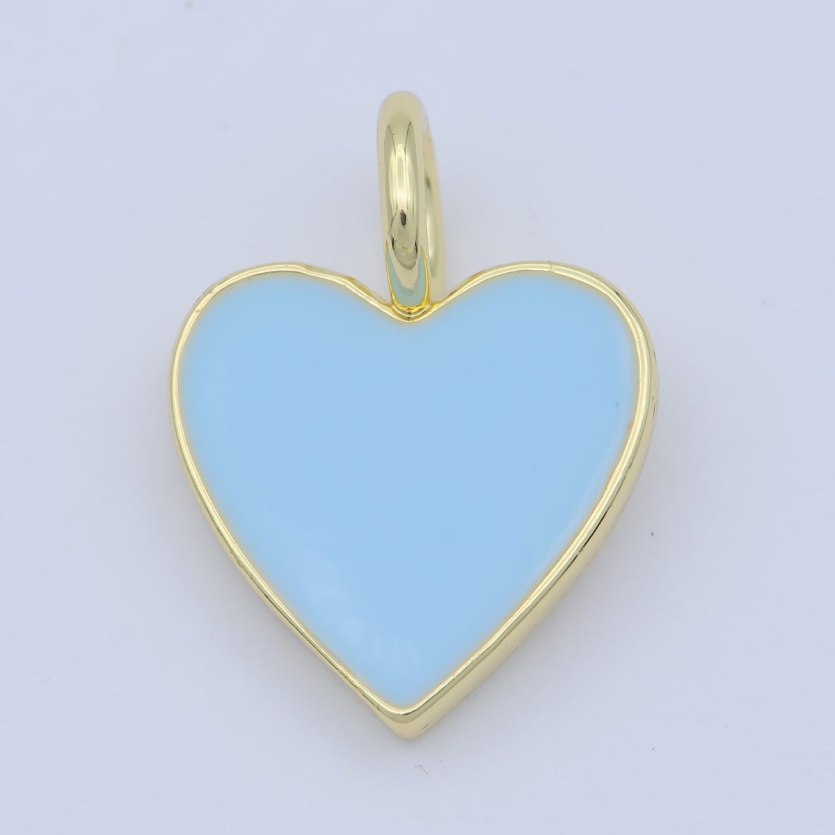 Various Color Enamel Heart Shape Gold Filled Pendants - J-888~J-895