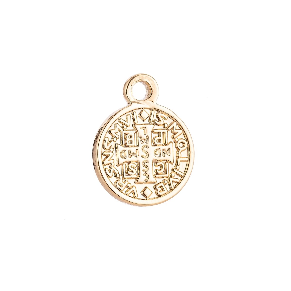 Virtute Tua Fiat Pax in (May there be peace in your strength) Pendant Charm Gold Filled C-007 C-298