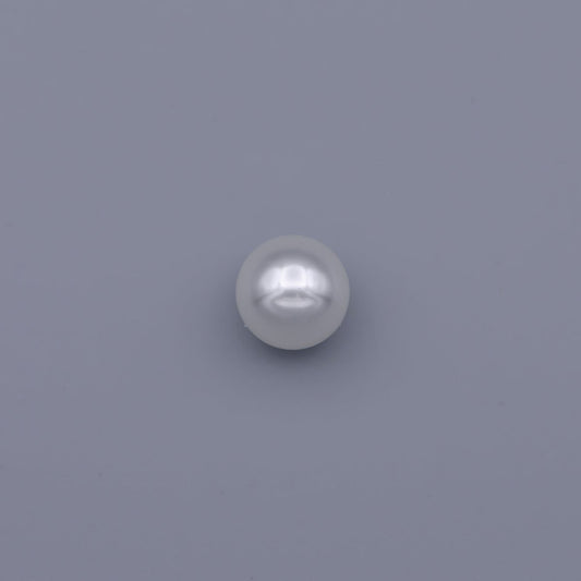 White Acrylic Glass Pearl Beads, Gumball Round Beads 10mm,12mm P-1829 P-1830