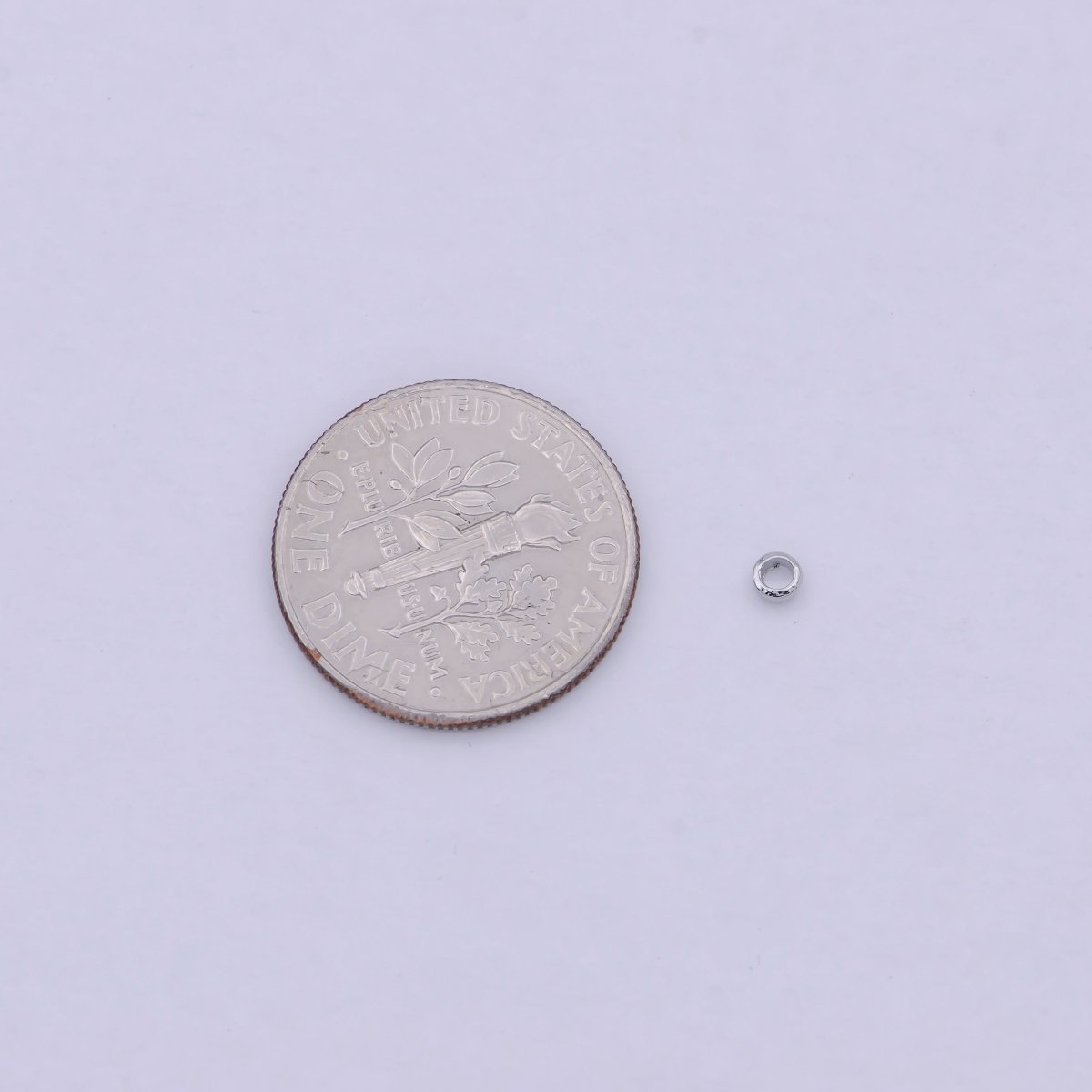 White Gold Filled 2.5mm Crimp Cover Beads Silver Supply Pack | K-208