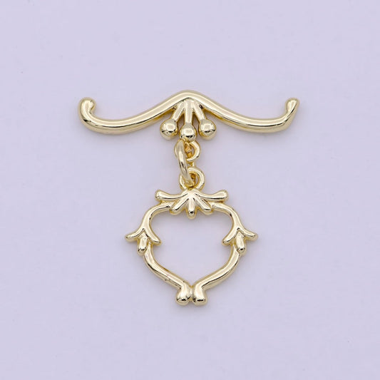 Wholesale Gold Toggle Clasp, Gold OT Clasp Fancy Design OT Clasp Bulk Supply for Bracelet Necklace Component L-619