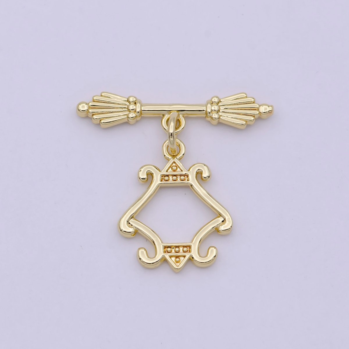 Wholesale Gold Toggle Clasp, Vintage OT Clasp Fancy Design OT Clasp Bulk Supply for Bracelet Necklace Component L-625