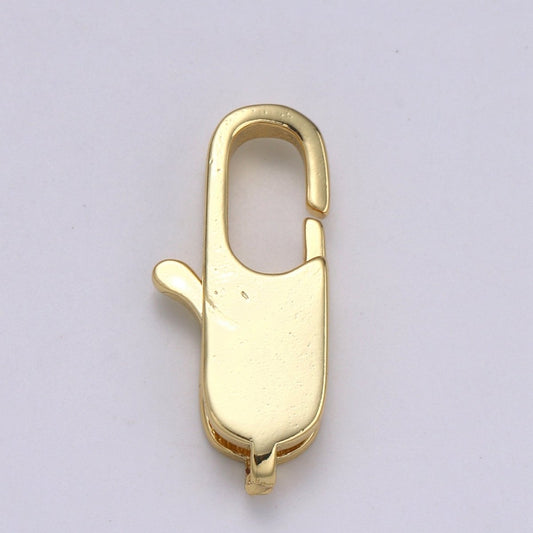 Wholesale Lobster Clasp 24k Gold , Rectangle Lobster Clasp for Jewelry Making, Size Option 20.3MMX8.8MM L-177