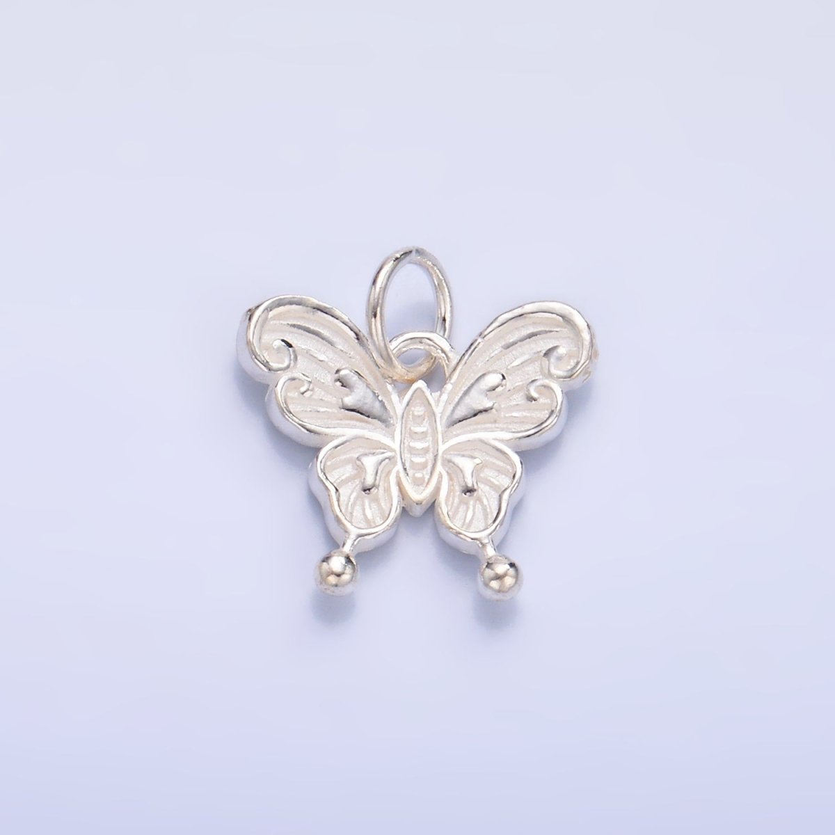 S925 Sterling Silver Artisan Butterfly Insect Charm | SL-531