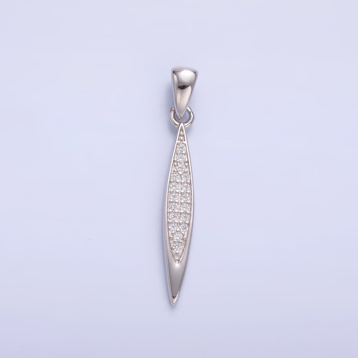 S925 Sterling Silver Micro Paved CZ Sphere Pendant | SL-602