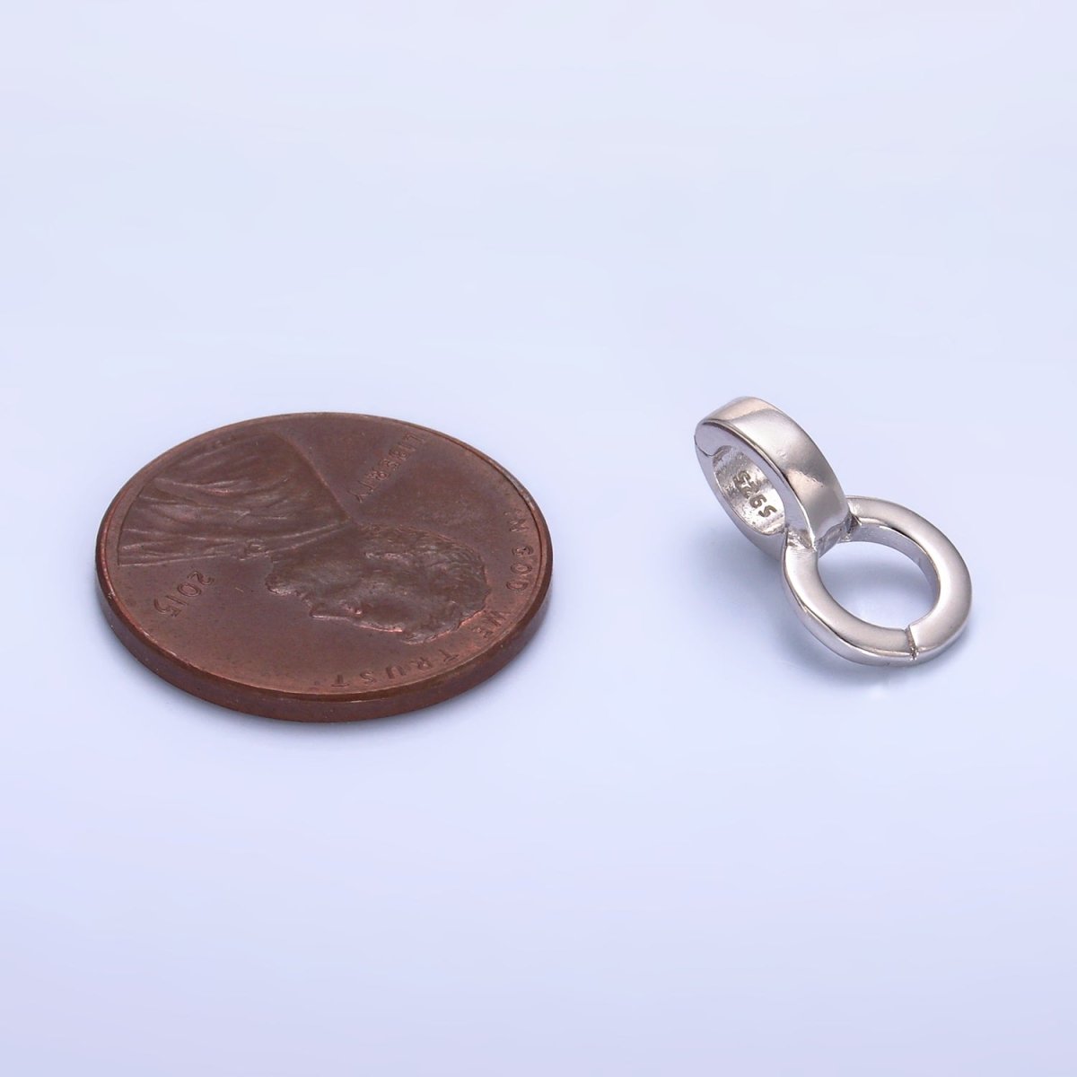 S925 Sterling Silver Minimalist Circular 8 Enhancers Finding | SL-541