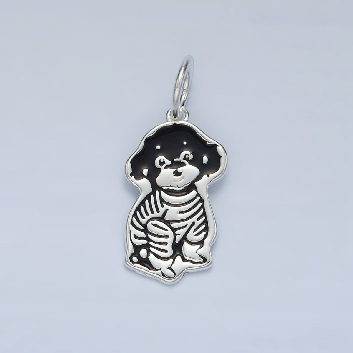 S925 Sterling Silver Puppy Dog Sweater Charm | SL-502