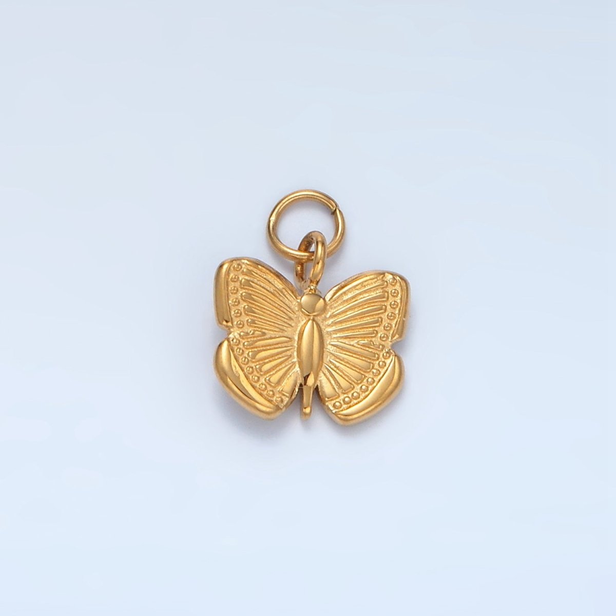 Stainless Steel 13mm Butterfly Mariposa Minimalist Charm | P696