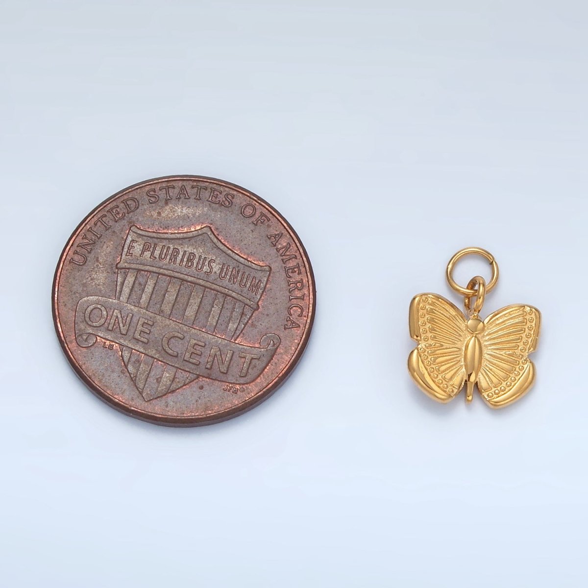 Stainless Steel 13mm Butterfly Mariposa Minimalist Charm | P696