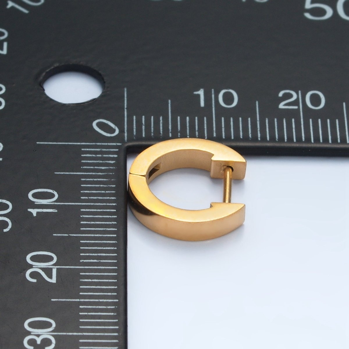 Stainless Steel 14mm Minimalist Cartilage Huggie Earrings | P083