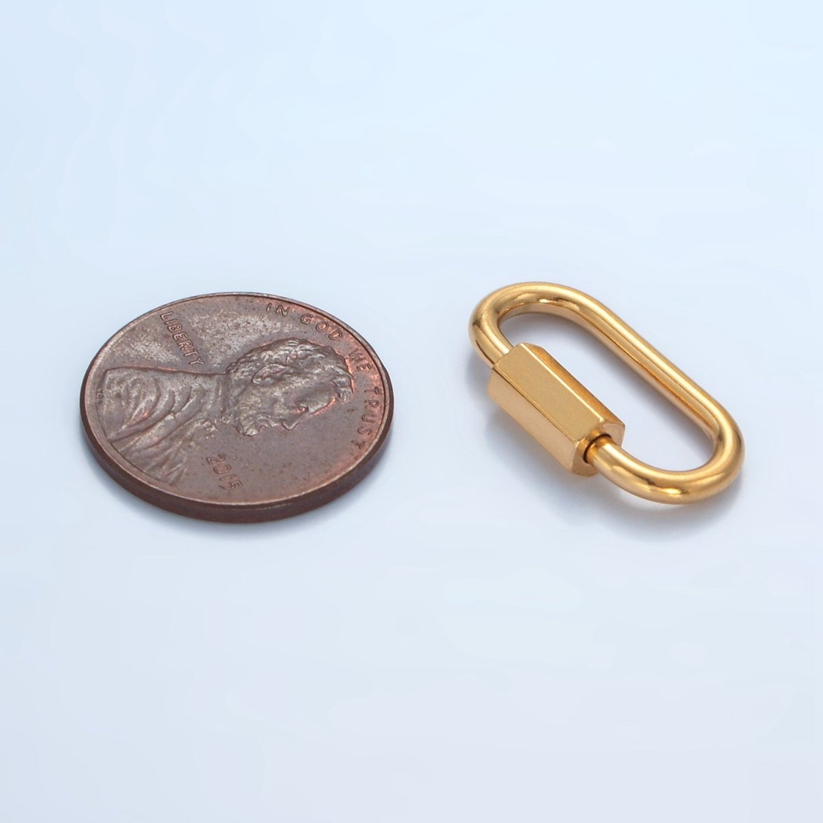 Stainless Steel 21mm Edged Carabiner Minimalist Findings | Z977
