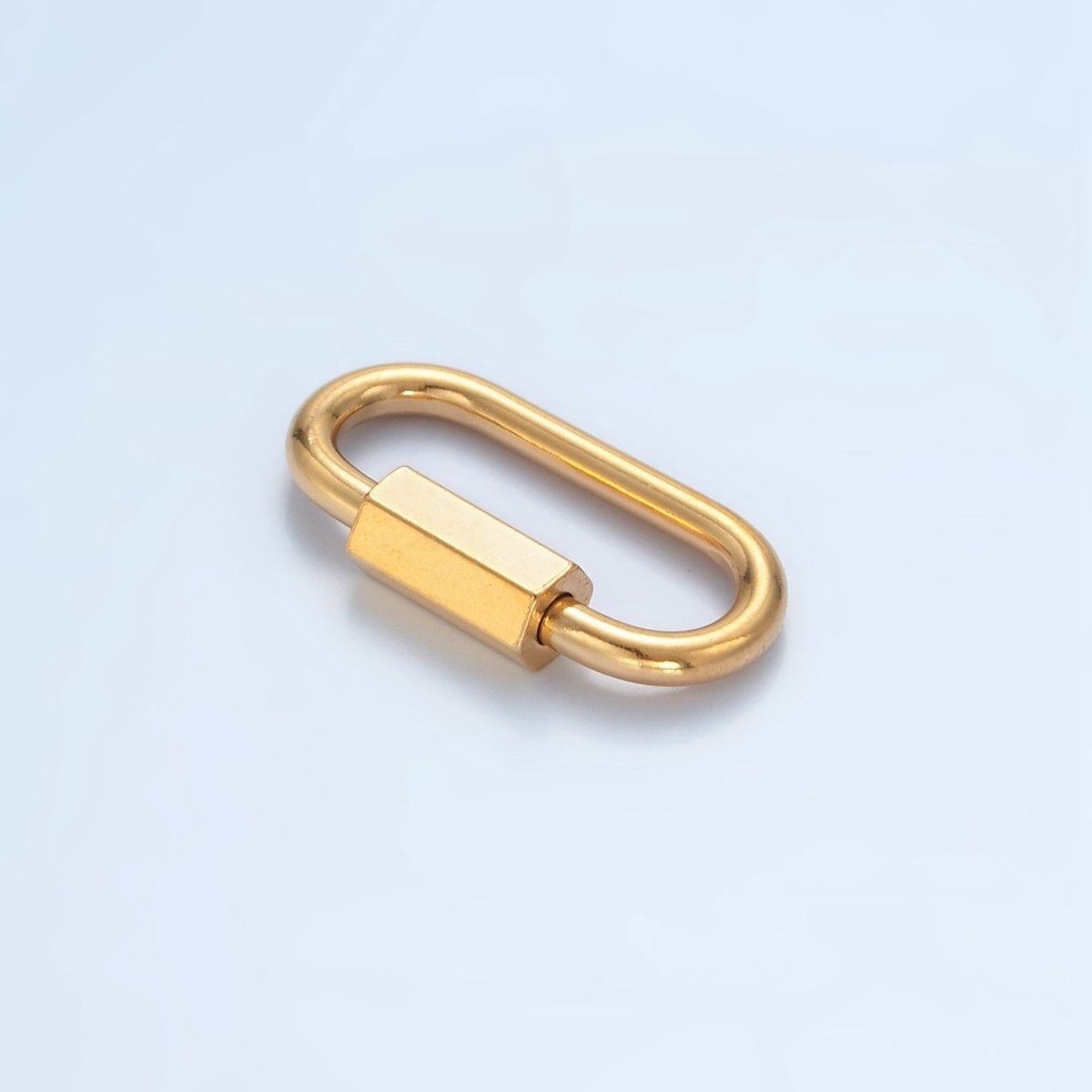 Stainless Steel 21mm Edged Carabiner Minimalist Findings | Z977