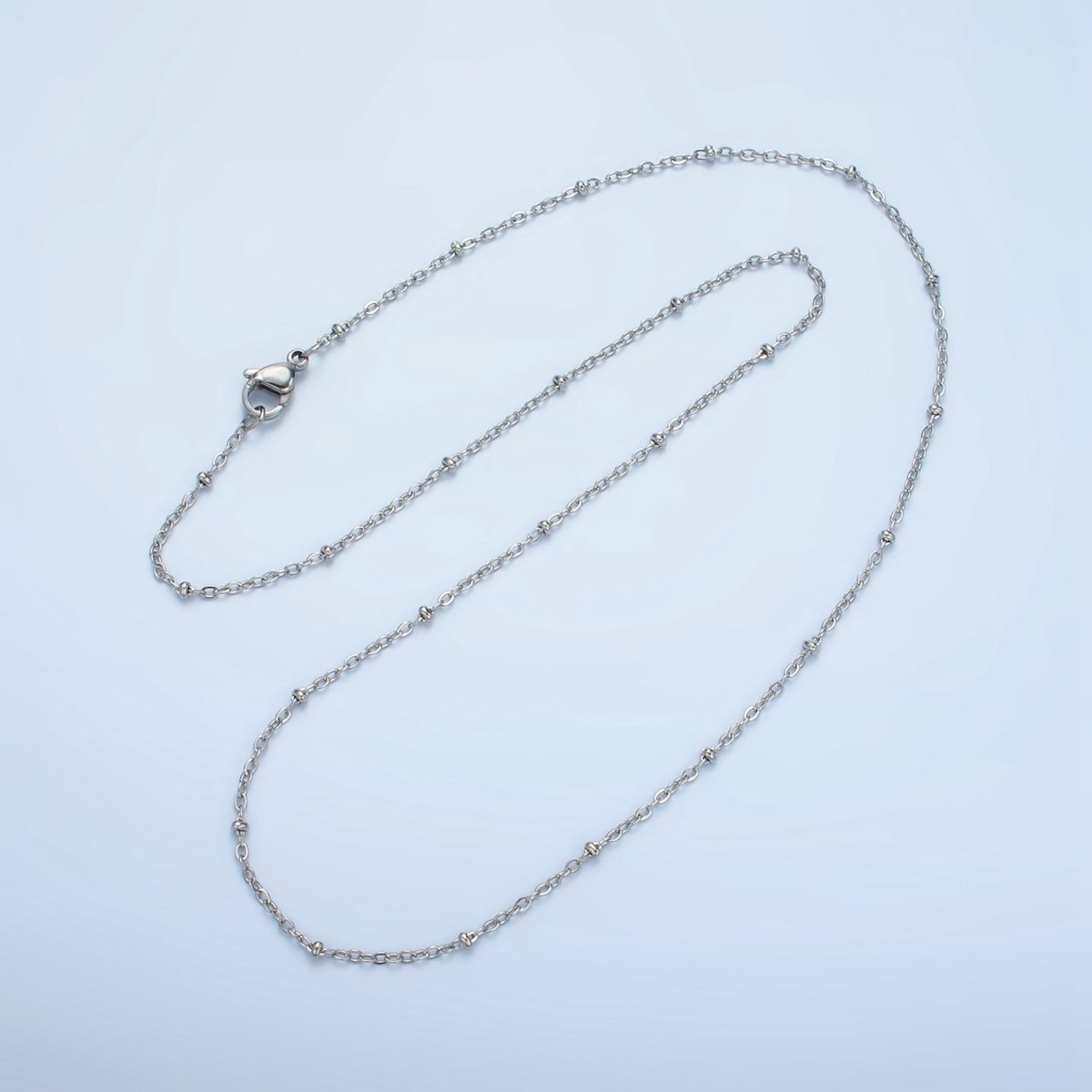 24K Gold Filled Satellite Cable Chain 20 Inch Necklace in Gold & Silver | WA-2610 WA-2611