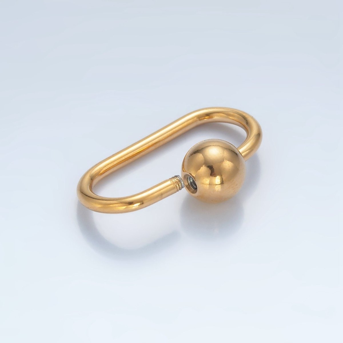 Stainless Steel 25mm Bead Carabiner Minimalist Findings | Z980