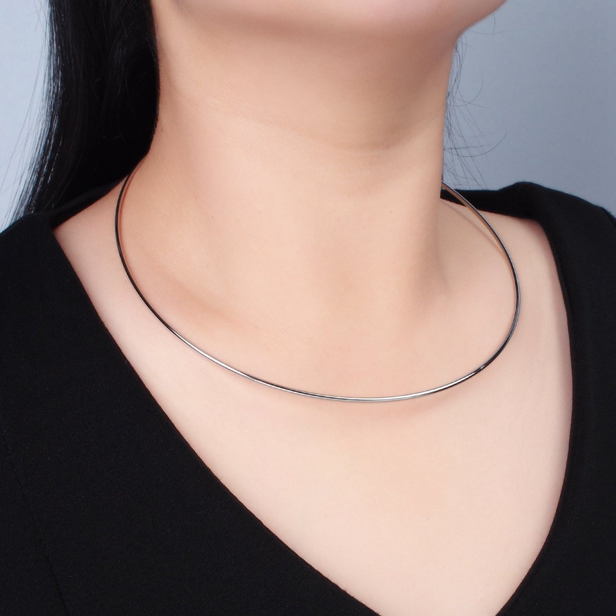 Stainless Steel Collar Necklace in Gold & Silver | WA-2620, WA-2621