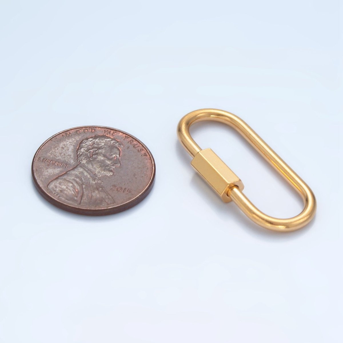 Stainless Steel 30mm Edged Carabiner Minimalist Findings | Z979