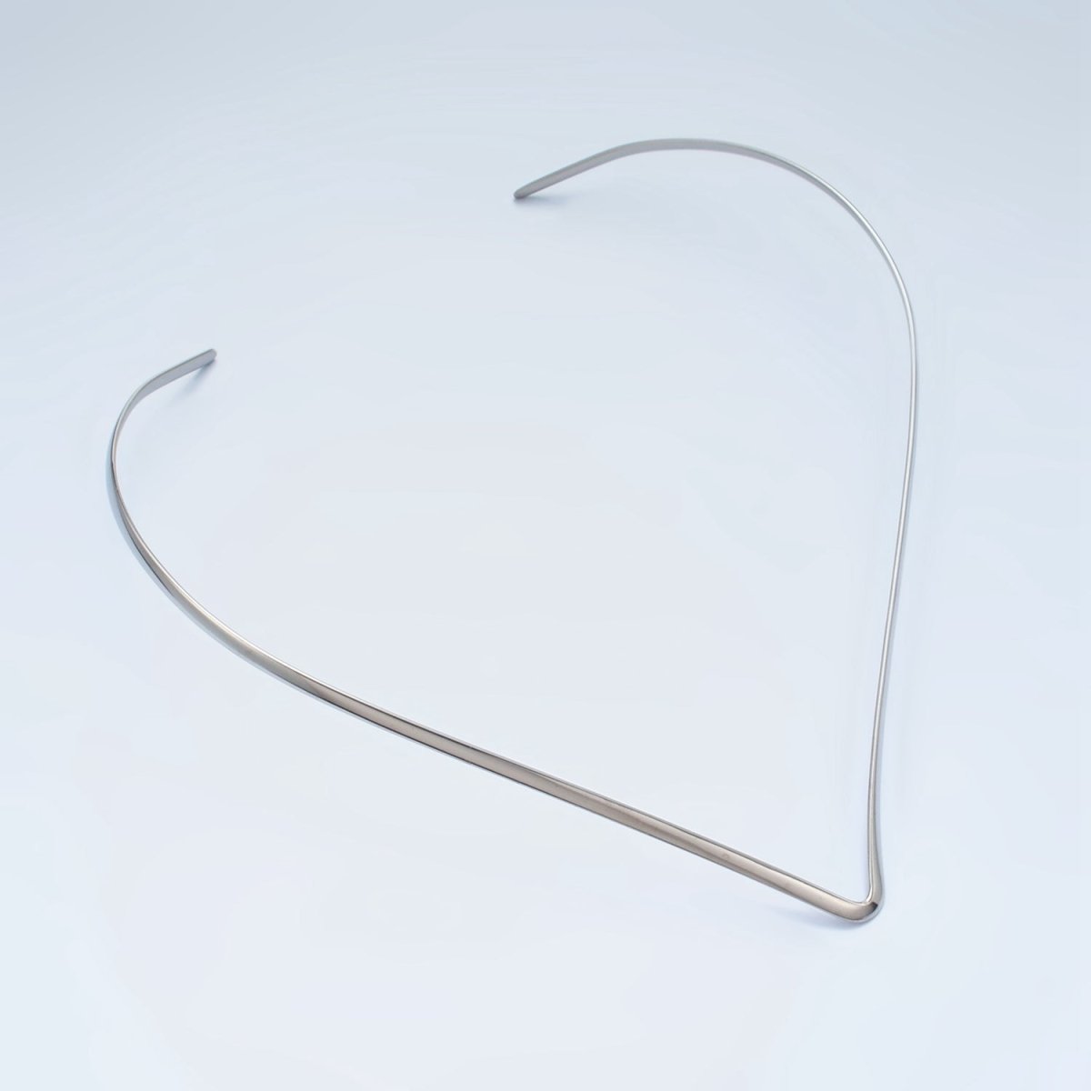 Stainless Steel Curved Collar Necklace in Gold & Silver | WA-2618 WA-2619