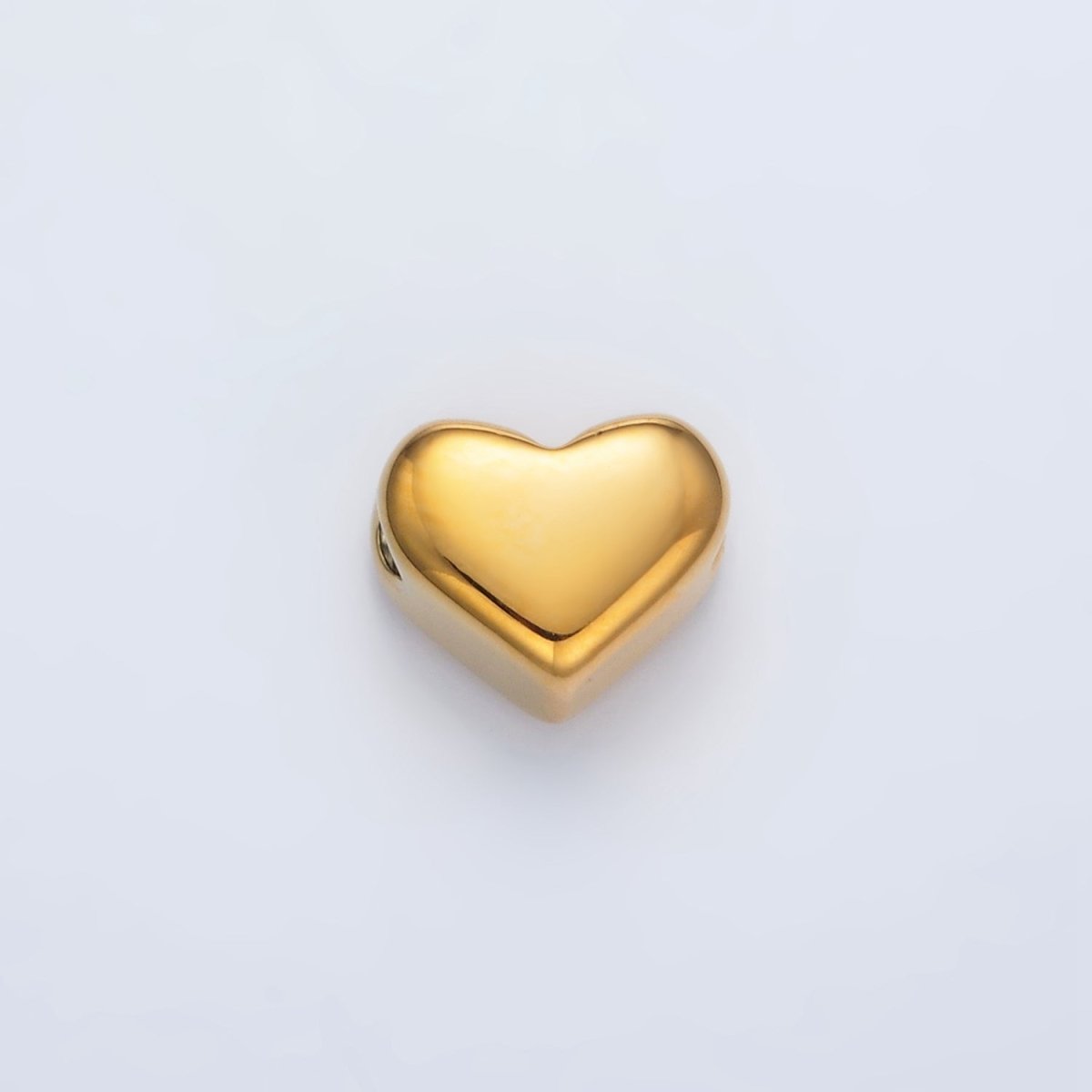 Stainless Steel 9mm Minimalist Heart Bead | B895