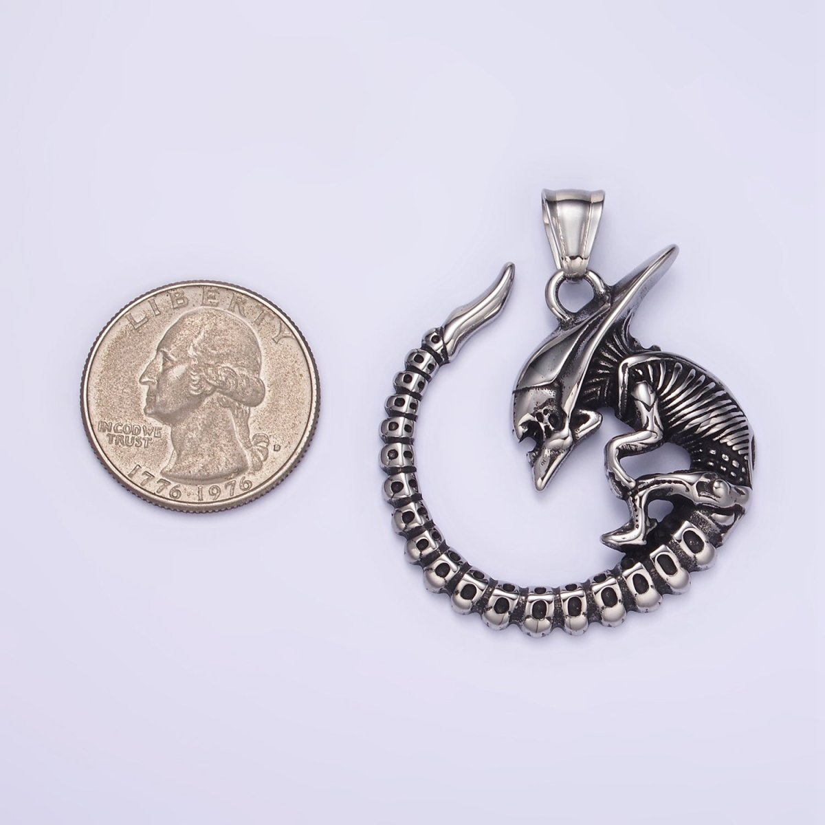 Stainless Steel Alien Charms Monster Pendant | P1443