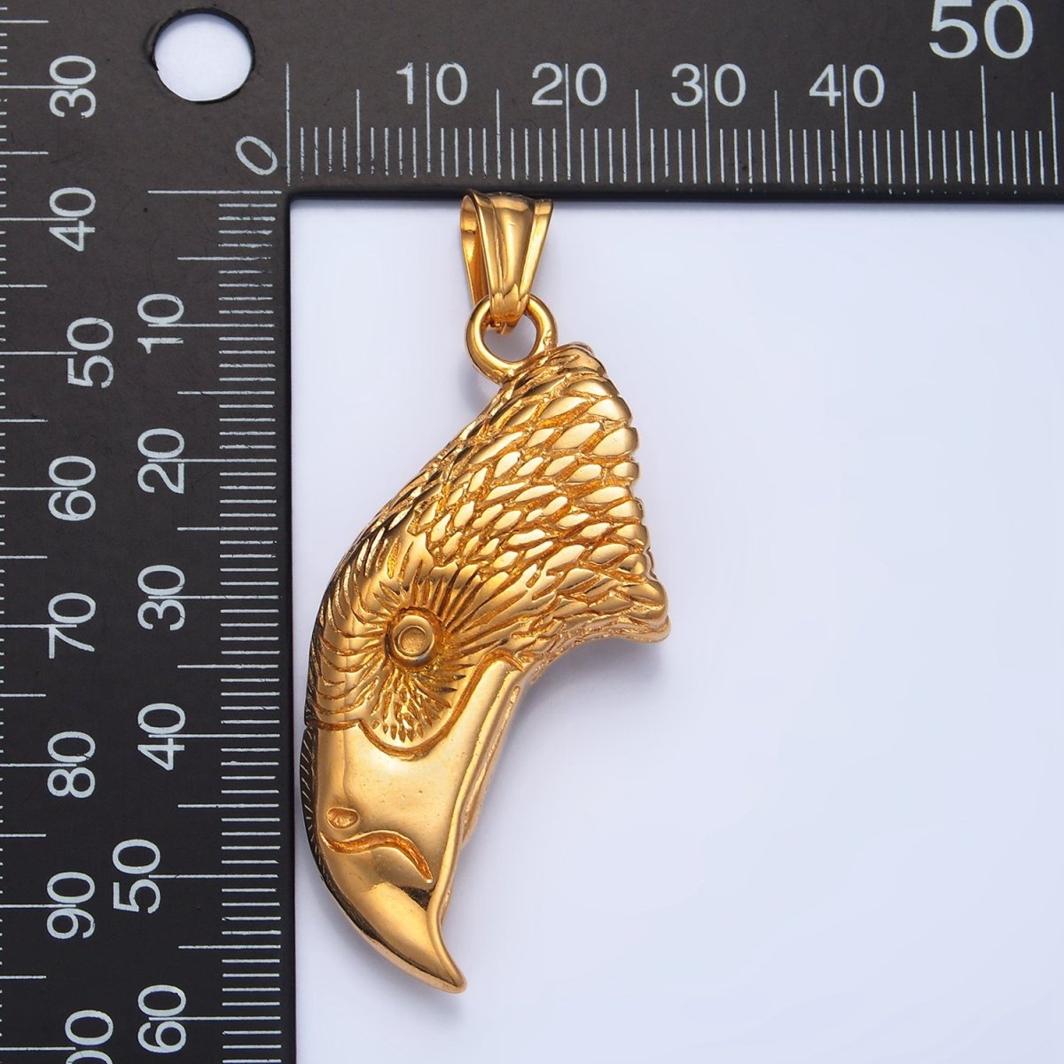 Stainless Steel Bald Eagle Head Bird Animal Pendant | P1489