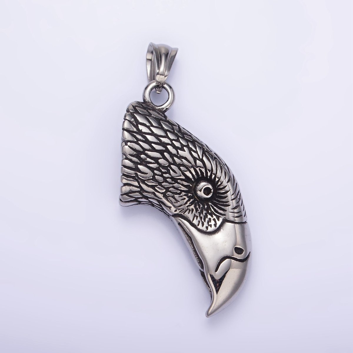 Stainless Steel Bald Eagle Head Charms Pendant Bird Charm | P1450
