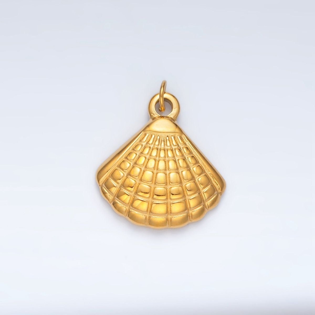 Stainless Steel Clam Sea Shell Minimalist Mini Charm | P1038