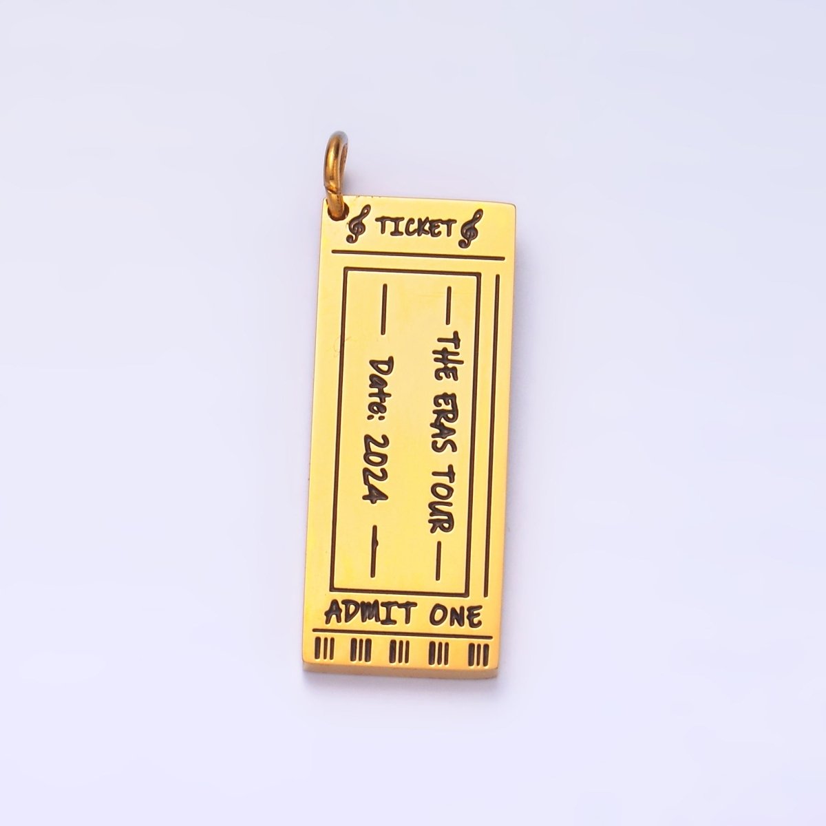 Stainless Steel Concert Ticket Era Show Charm Memorable 2024 2023 Charm | P1274