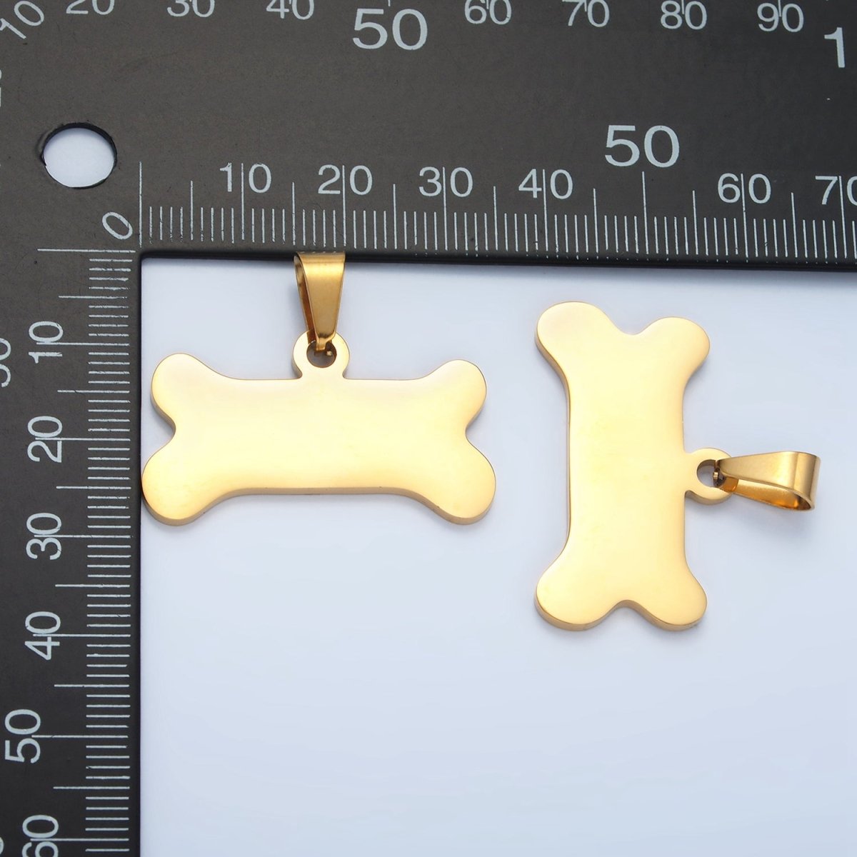 Stainless Steel Dog Bone Minimalist Pet Animal Pendant | P1480