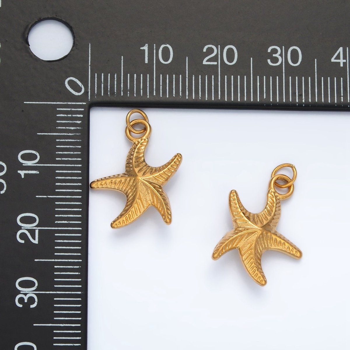 Stainless Steel Dotted Starfish Ocean Charm | P1047