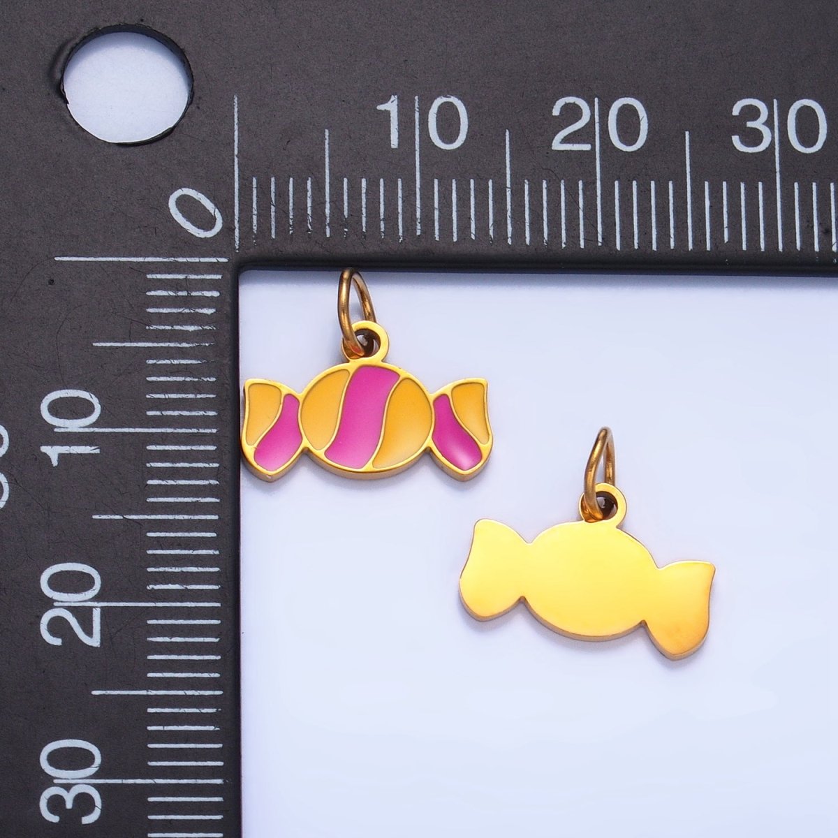 Stainless Steel Enamel Candy Sweets Mini Charm | P1537