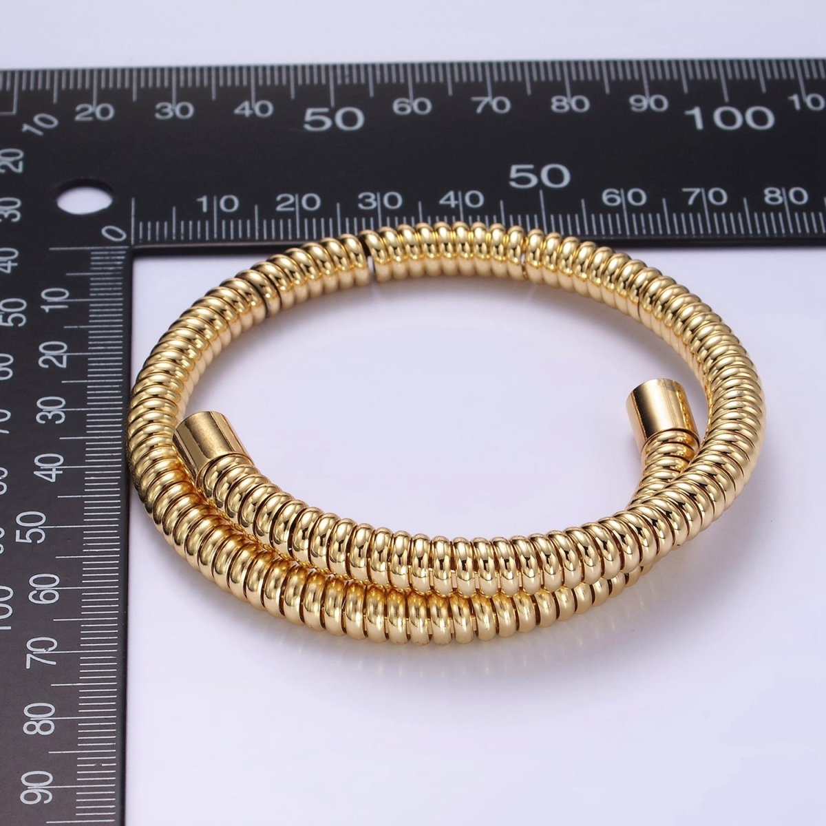Stainless Steel Flexi Coil Spring Band Twisted Rope Bangle Bracelet | WA-153