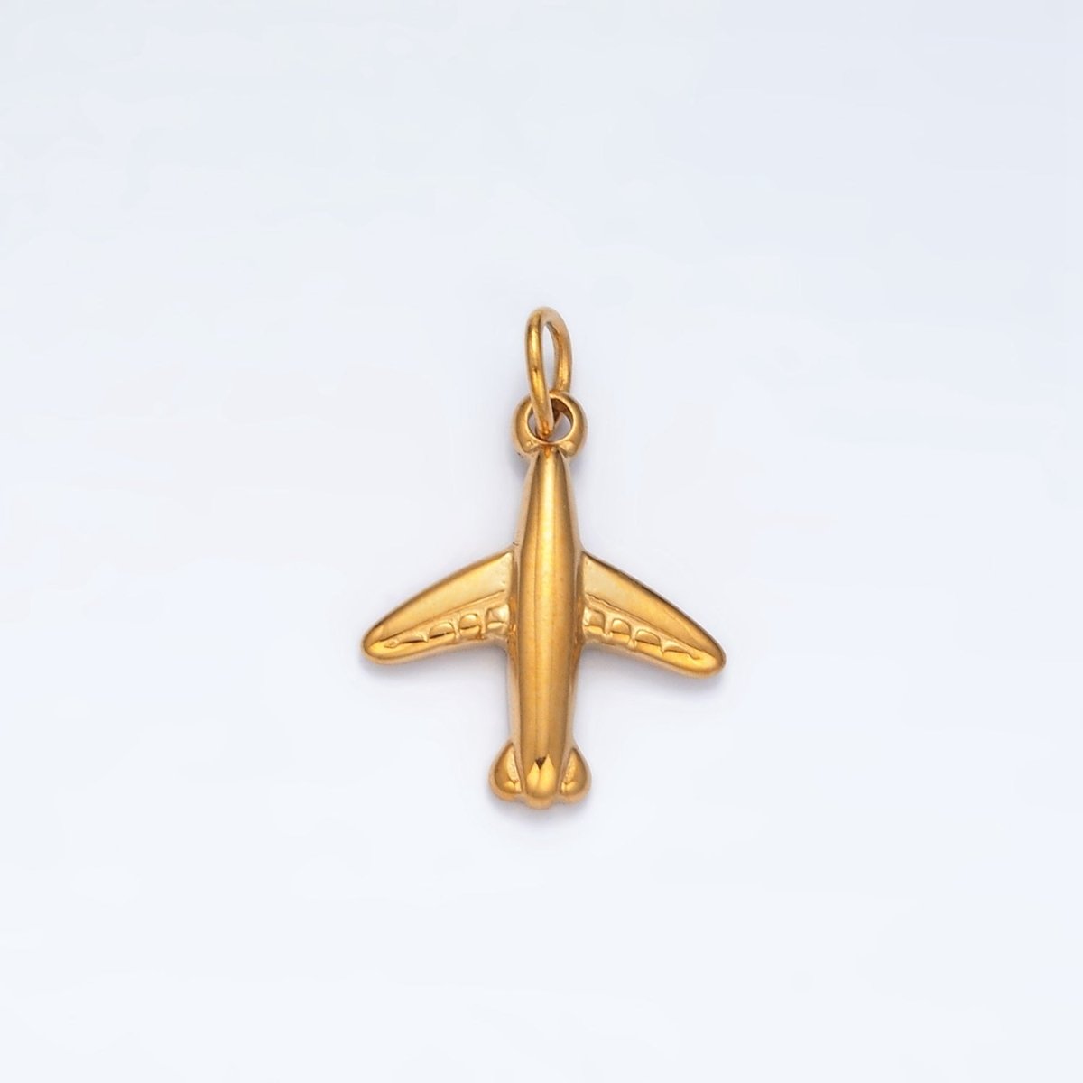 Stainless Steel Mini Flying Airplane Travel Charm | P566