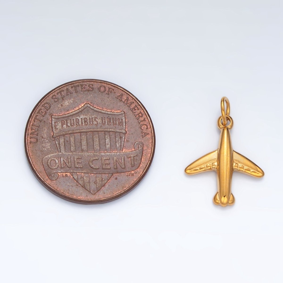 Stainless Steel Mini Flying Airplane Travel Charm | P566