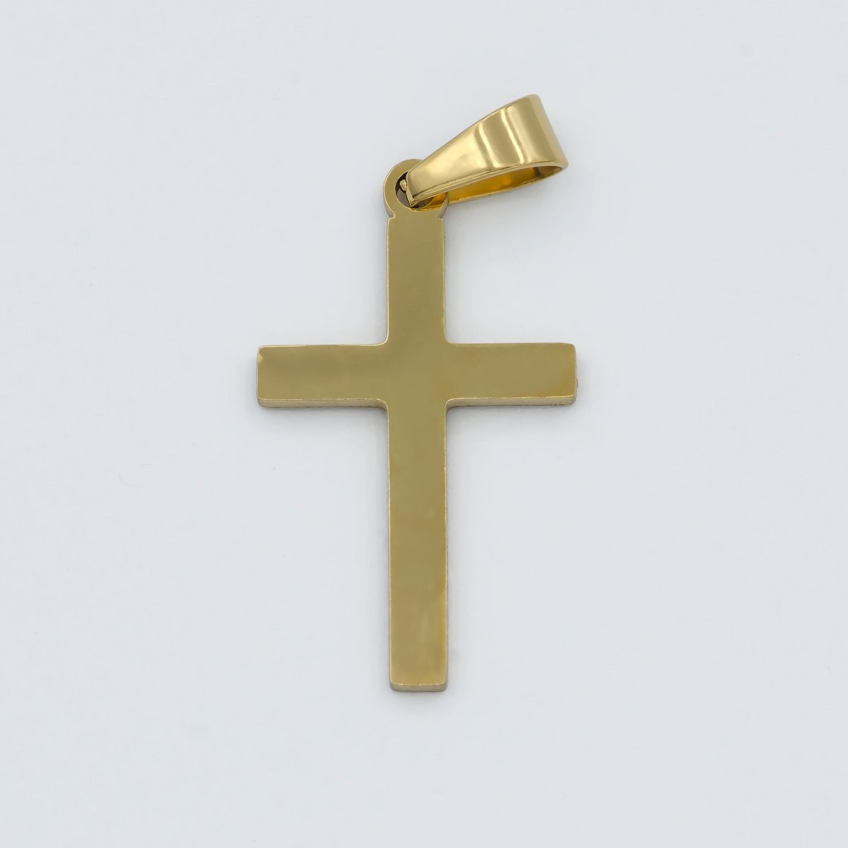 Stainless Steel Minimalist Cross Religious Symbol Pendant | P1462