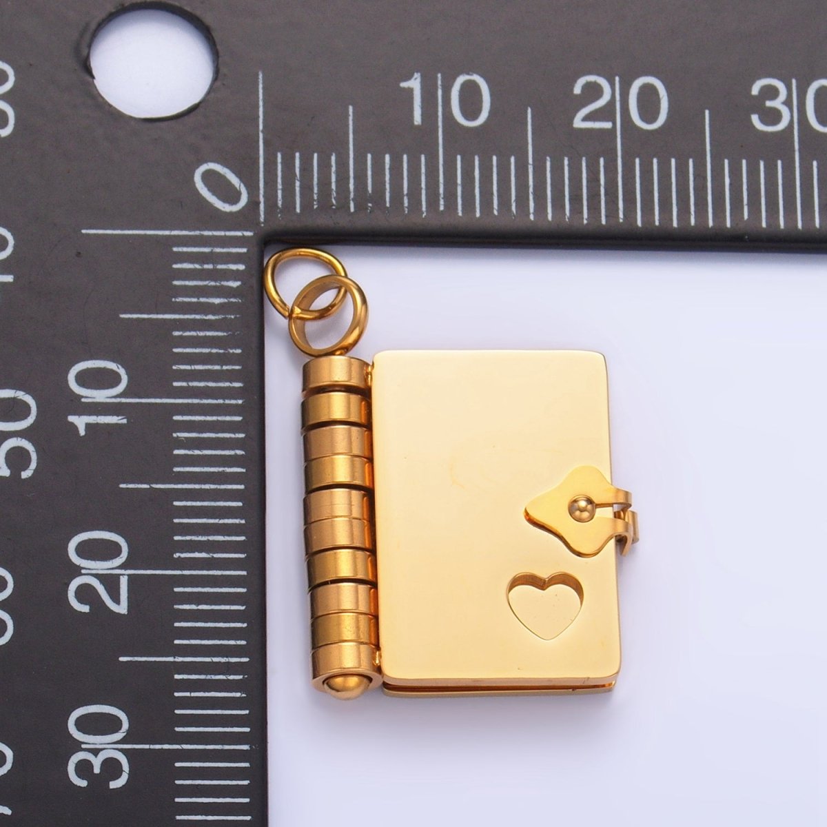 Stainless Steel Minimalist Journal Diary Interactive Charm | P1324