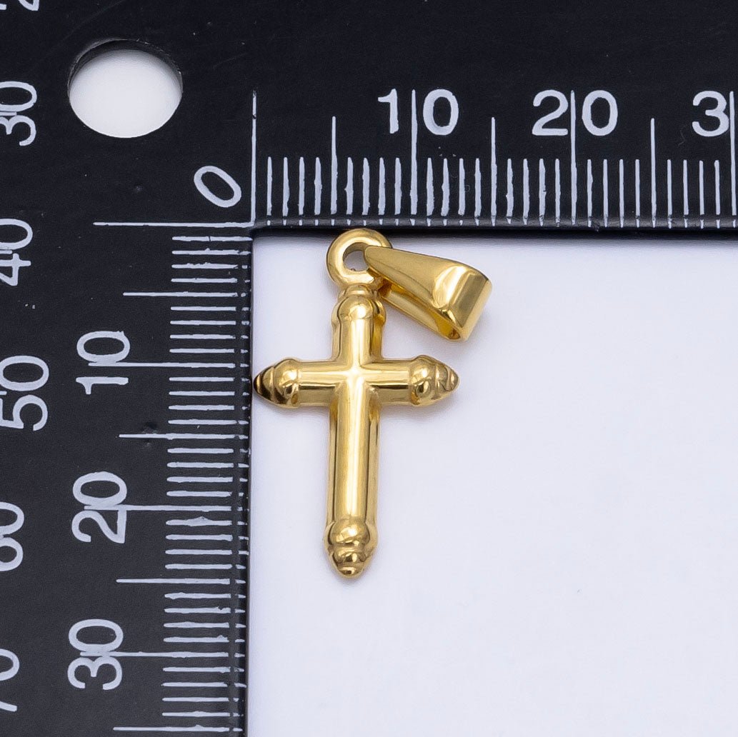 Stainless Steel Minimalist Religious Cross Pendant | P1290