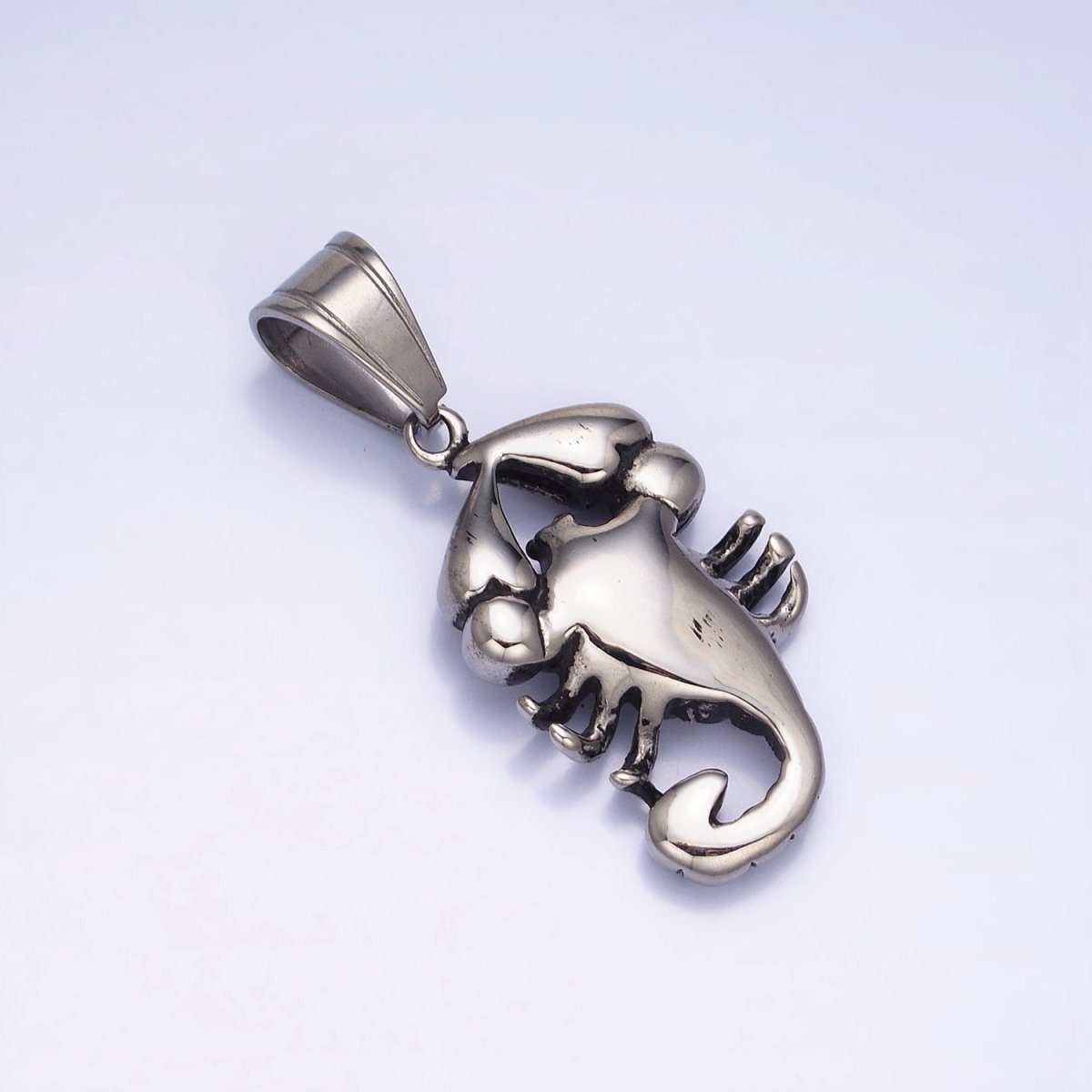 Stainless Steel Scorpion Desert Animal Silver Pendant | P1157
